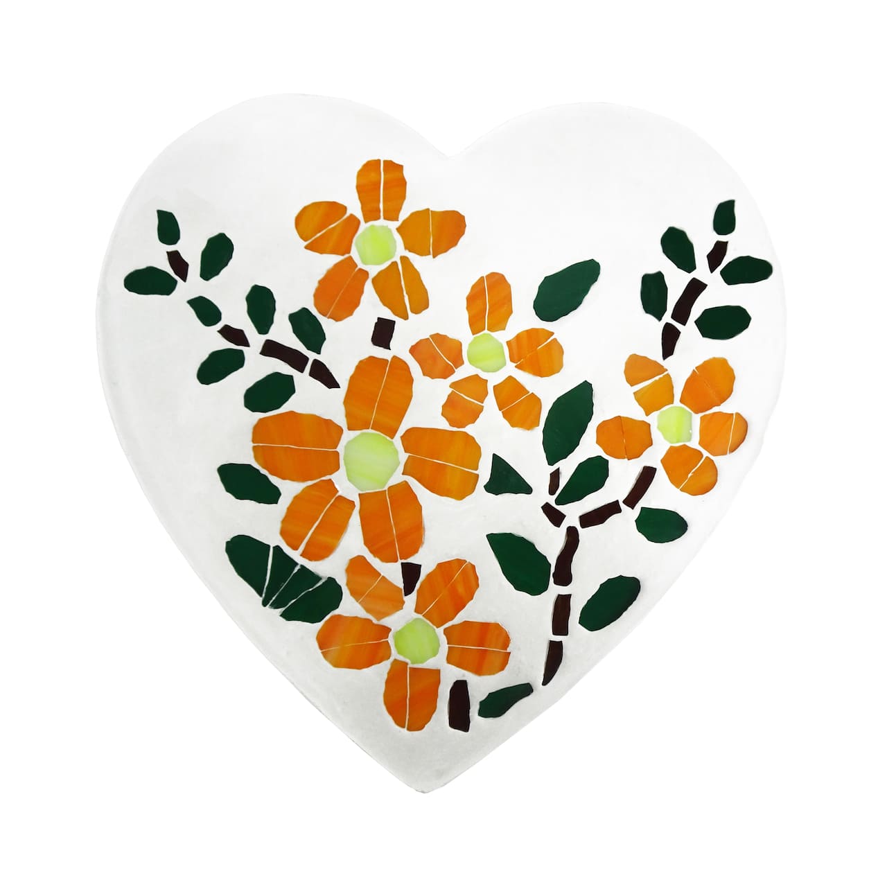 10" Floral Heart Stepping Stone Kit by Make Market®